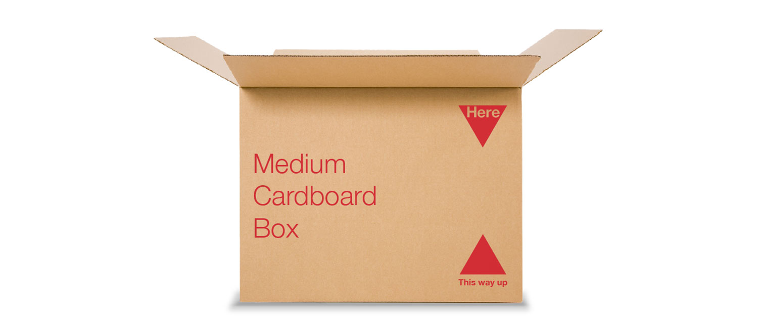 Medium cardboard moving mox